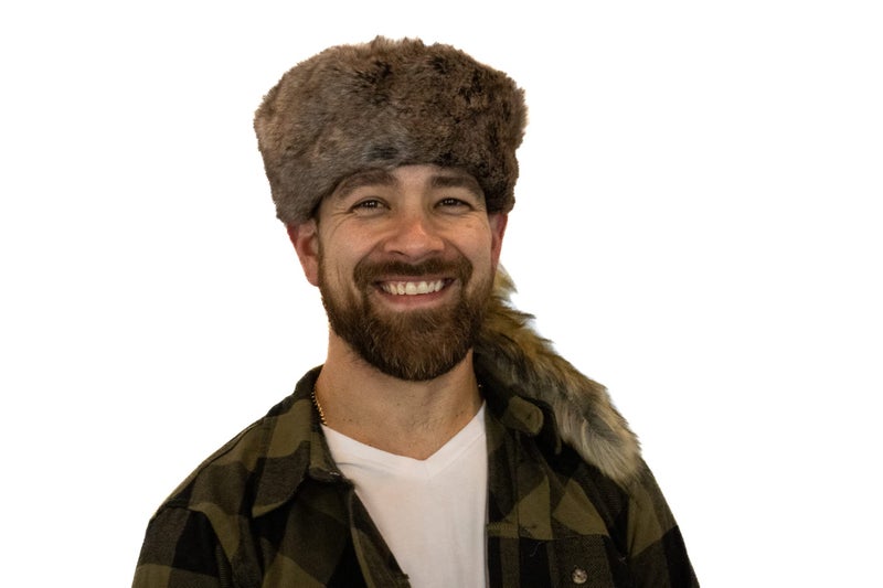 surell - Coonskin Davy Crockett Hat - Plush Soft Faux Fur Crown - Daniel Boone Outdoorsman Adventure Cap - Cabin DÃ©cor Raccoon Tail Hat (Brown) - Image 5